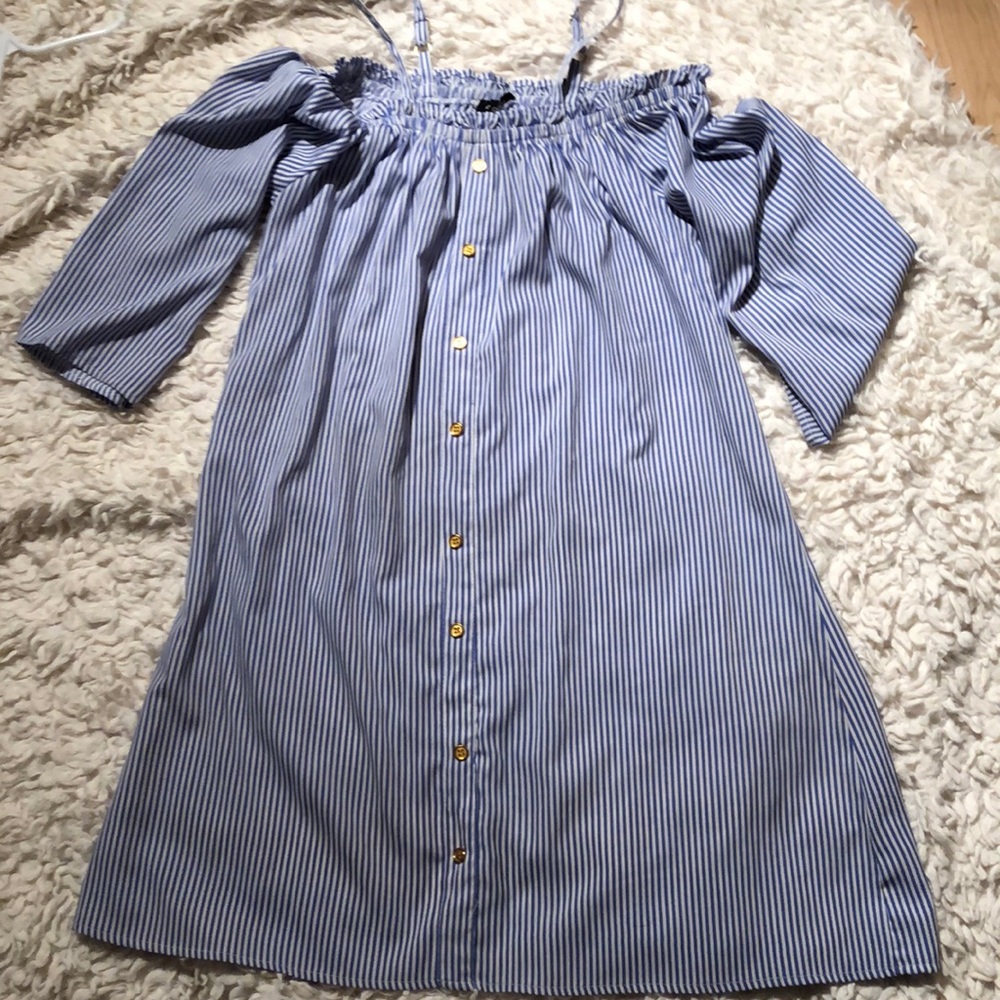 Like new blue stripped dress